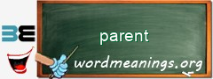 WordMeaning blackboard for parent